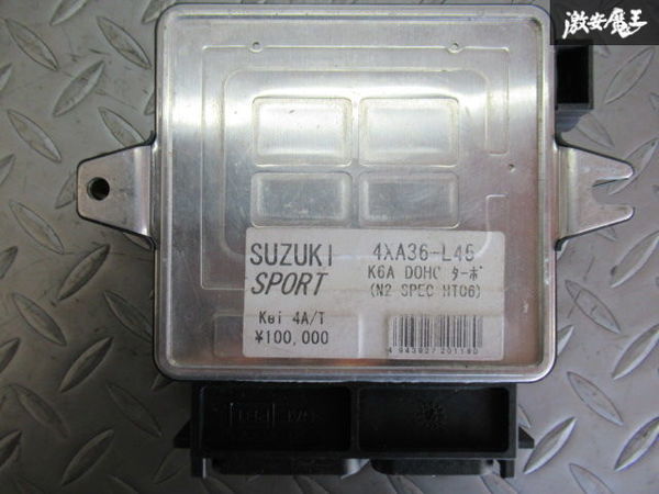  unused SUZUKI SPORT Suzuki sport HN21S Kei Kei K6A turbo 4AT N2-SPC-HT6 engine computer -4XA36-L45 injector attaching F-1
