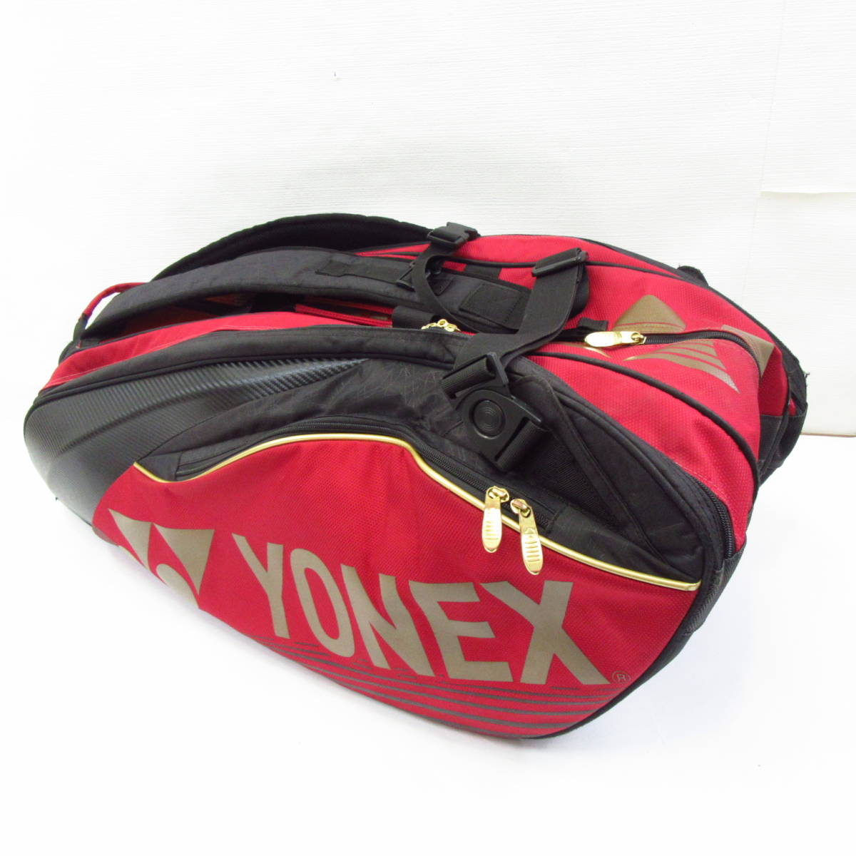 Yahoo!オークション - YONEX ラケットバッグ 9本用 BAG1602N レッ...