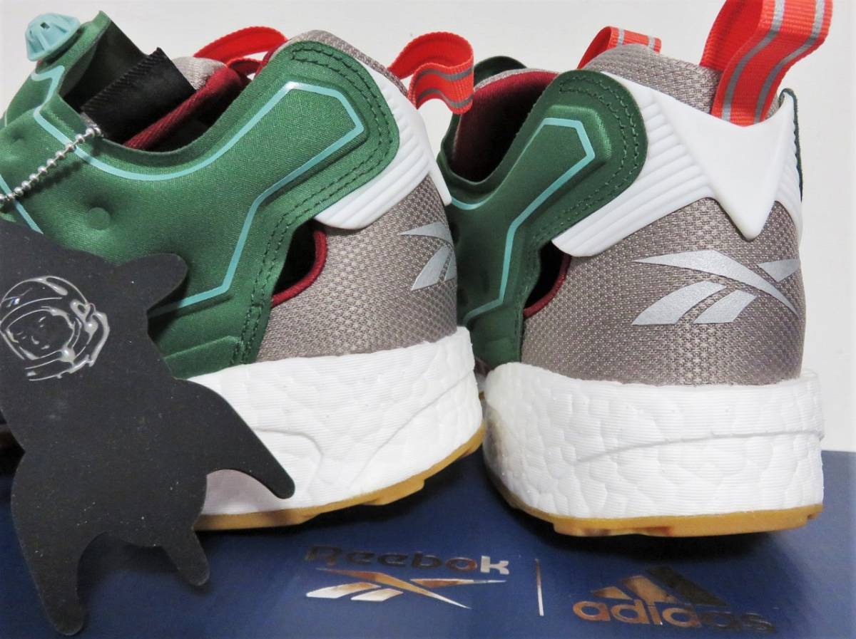 送料無料 Reebok BBC Instapump Fury Boost Shoes 27.5 グリーン