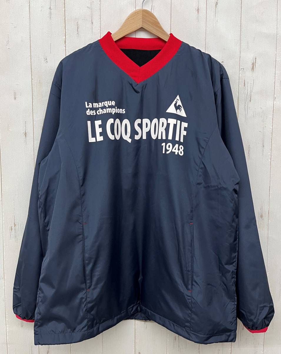 未使用品 ＊WONDA ワンダ アサヒ飲料 × LE COQ SPORTIF ルコックスポルティフ プルオーバー ジャンパー ピステトップ ネイビー 記念 貴重_画像1