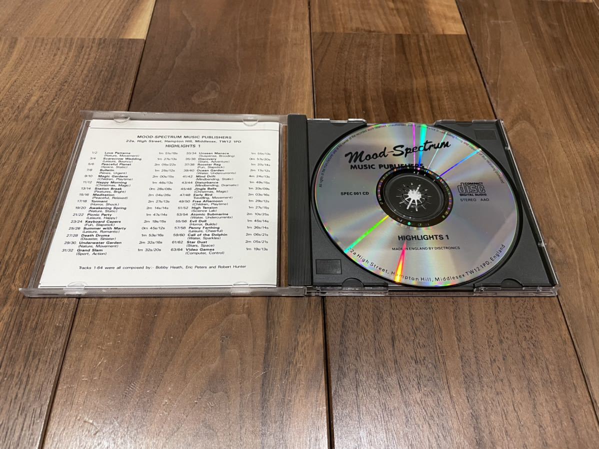 VA / Mood-Spectrum Music Publishers H1 SPEC 001 CD Spectrum Recording Studios イージーリスニング NEW AGE ライブラリー LIBRARY_画像2
