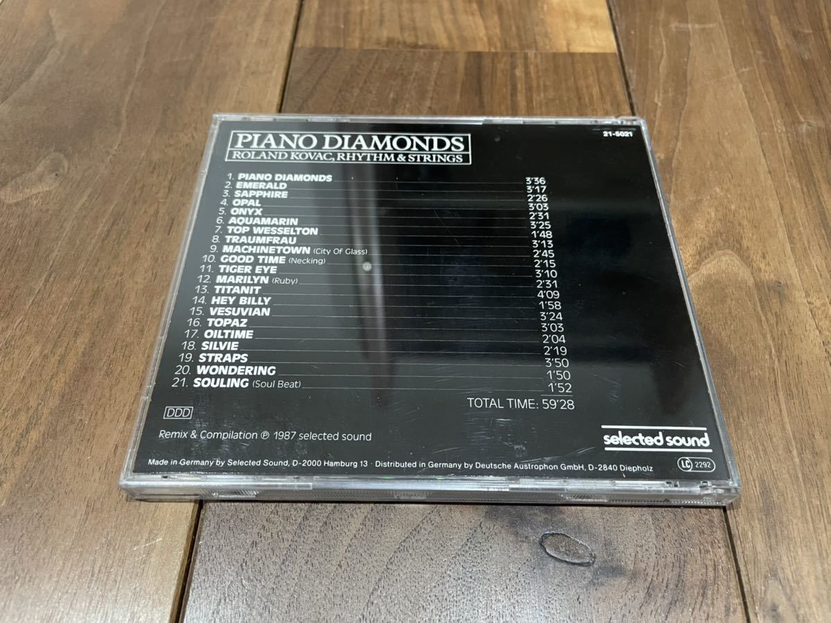 Roland Kovac Rhythm & Strings Piano Diamonds CD Selected Sound 21-5021 Easy Listening JAZZ FUNK SOUL Bob Elger Pietro Leguani