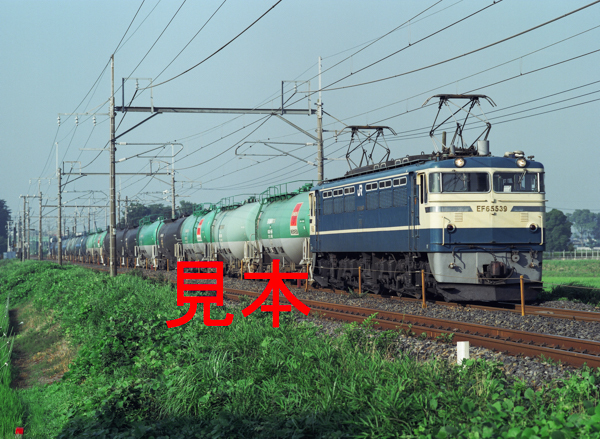 鉄道写真、645ネガデータ、140075020001、EF65-539＋貨物、JR東北本線、東大宮～蓮田、2004.07.15、（4591×3362）_画像1