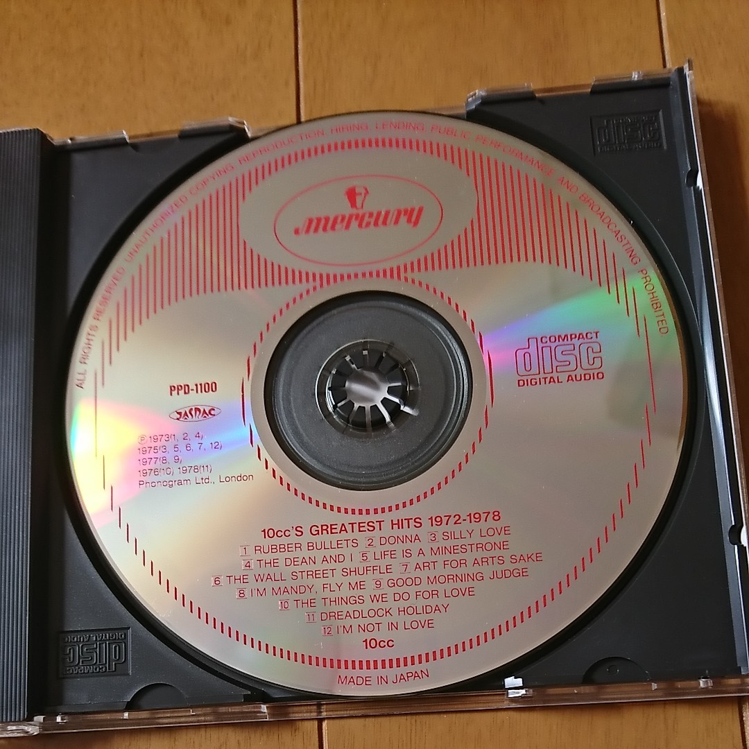 グレイテスト・ヒッツ1972～1978／10cc【CD】
