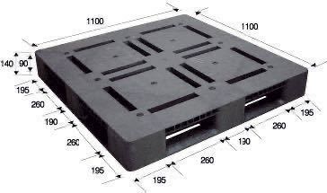 【滋賀から発送】新品 強化 樹脂パレット 1100×1100×140 10枚セット 2_画像2