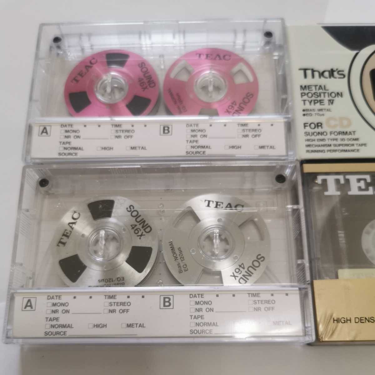 直販新作 ♡teac sound46x カセットテープ セット♡ www.fumitsushin.co.jp