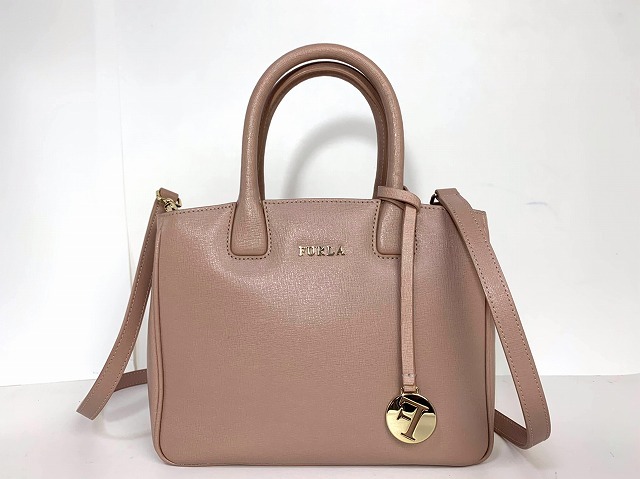 送料無料☆ フルラ FURLA レザー 2way ショルダーバッグ トートバッグ