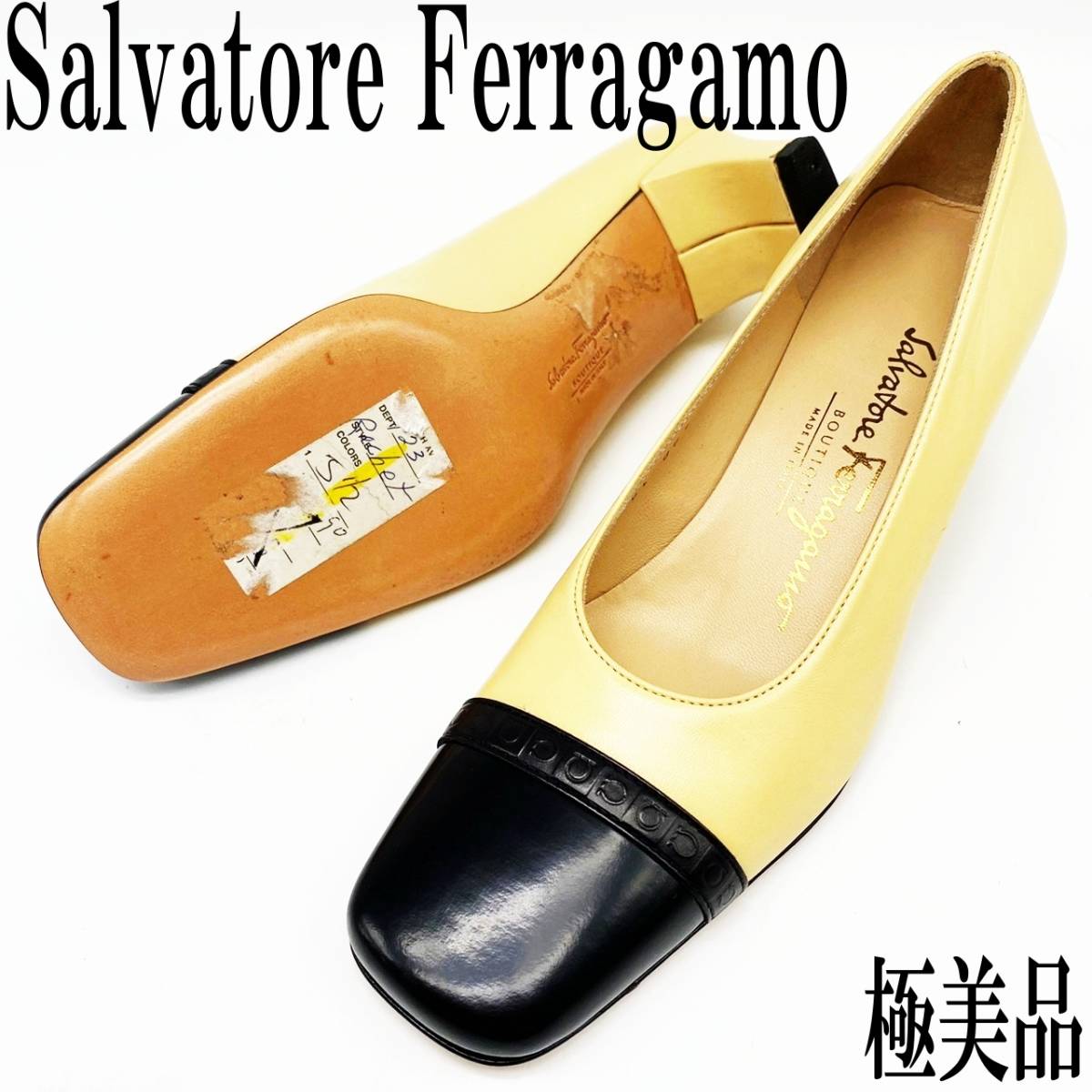 極美品】Salvatore Ferragamo サルヴァトーレ フェラガモ DL 06739 B50