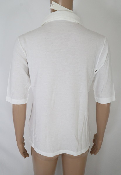 　＊少々訳あり92%OFF新品 PANTELLERIA 日本製 半袖 ポロシャツ ボタンなし コットン 定価16,500円(税込)サイズ46(L-XL) ホワイトLCT790_画像4