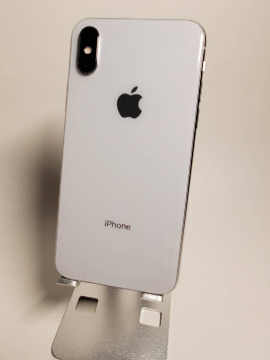 iPhoneX 256GB シルバー/シムフリー/大容量新品BT100％ 029-