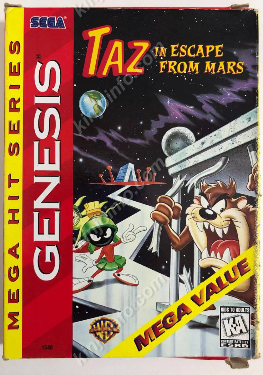 【内祝い】 Taz in Mars【中古・完品・Genesis版・MD北米版】 from Escape アクション