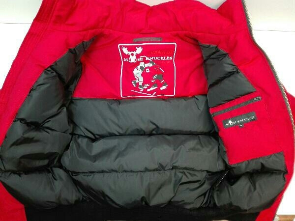 MOOSE KNUCKLES Ballistic Bomber ダウンジャケット レッド ムース