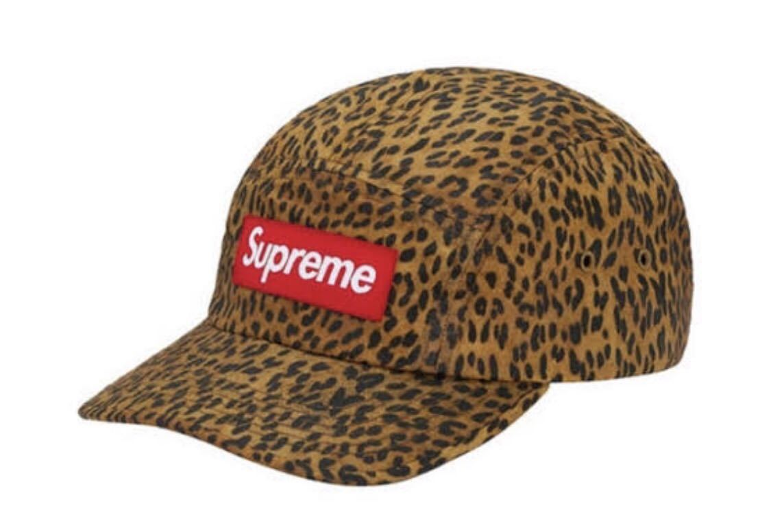 新品 SUPREME Barbour Waxed Cotton Camp Cap Leopard キャンプ