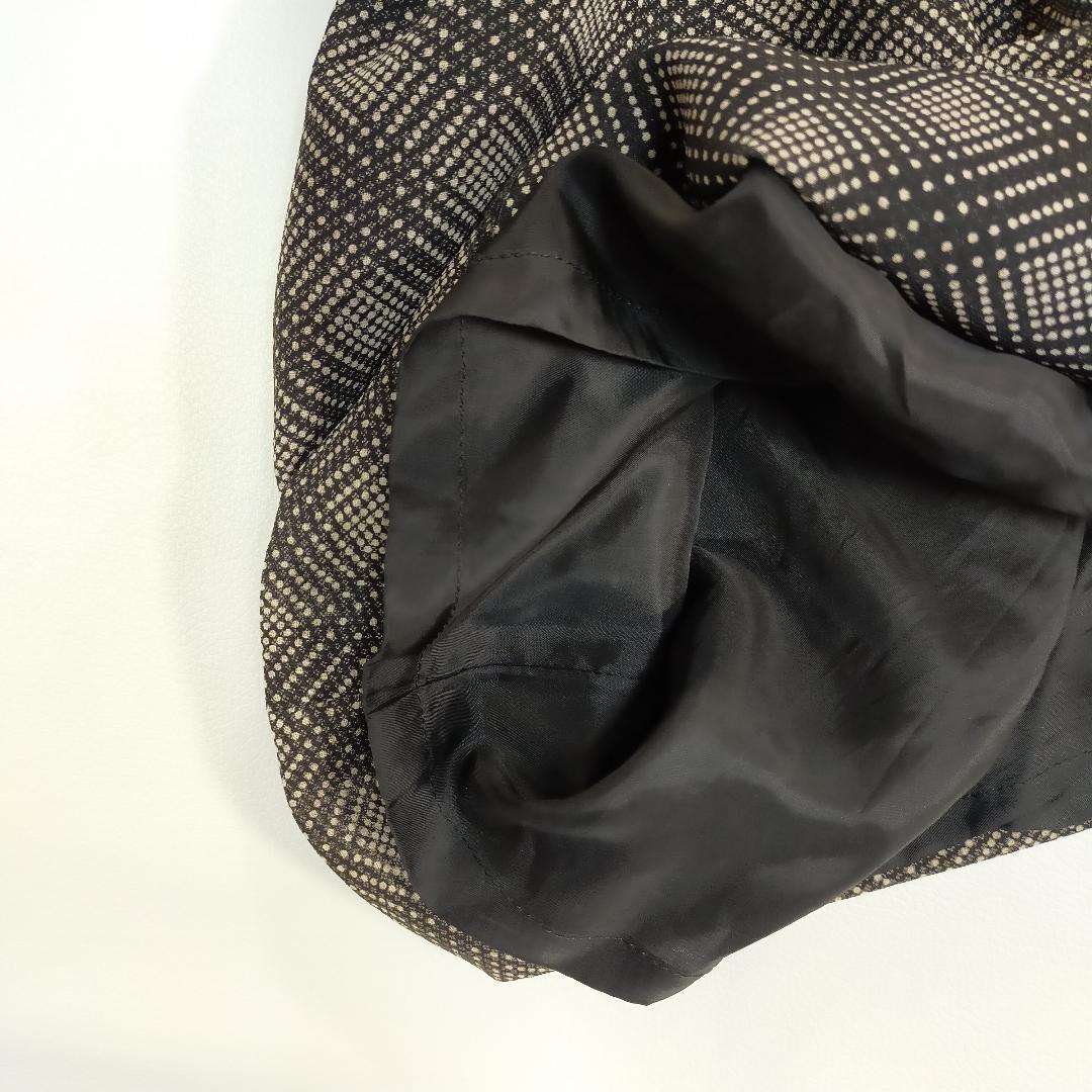 レリアン ロングスカート チェック柄 ブラック ホワイト 日本製 サイズ１１ ロング丈 マキシ丈 1884_画像7