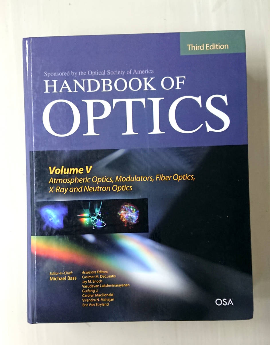 (送料込)OSA Handbook of Optics 3rd. Edition Vol.1～5 セット_画像6