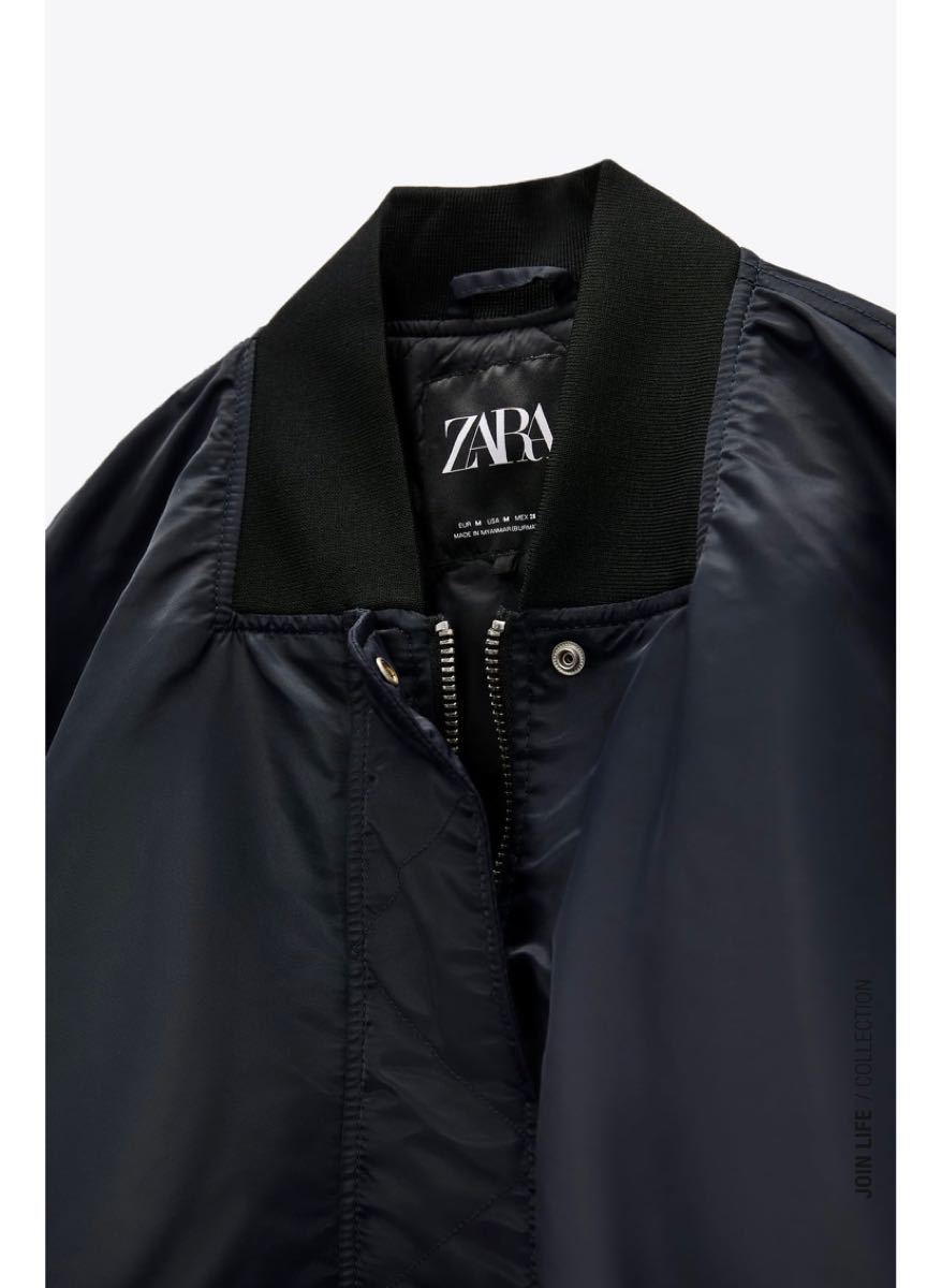 新品　ZARA ウォーターレペレント　キルティングボンバージャケット　XS