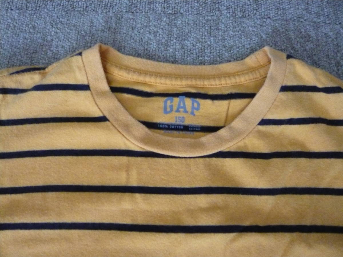 *[ used ]GAP KIDS Junior T-shirt yellow series size 150 * Gap Kids boys child clothes [ old clothes ]