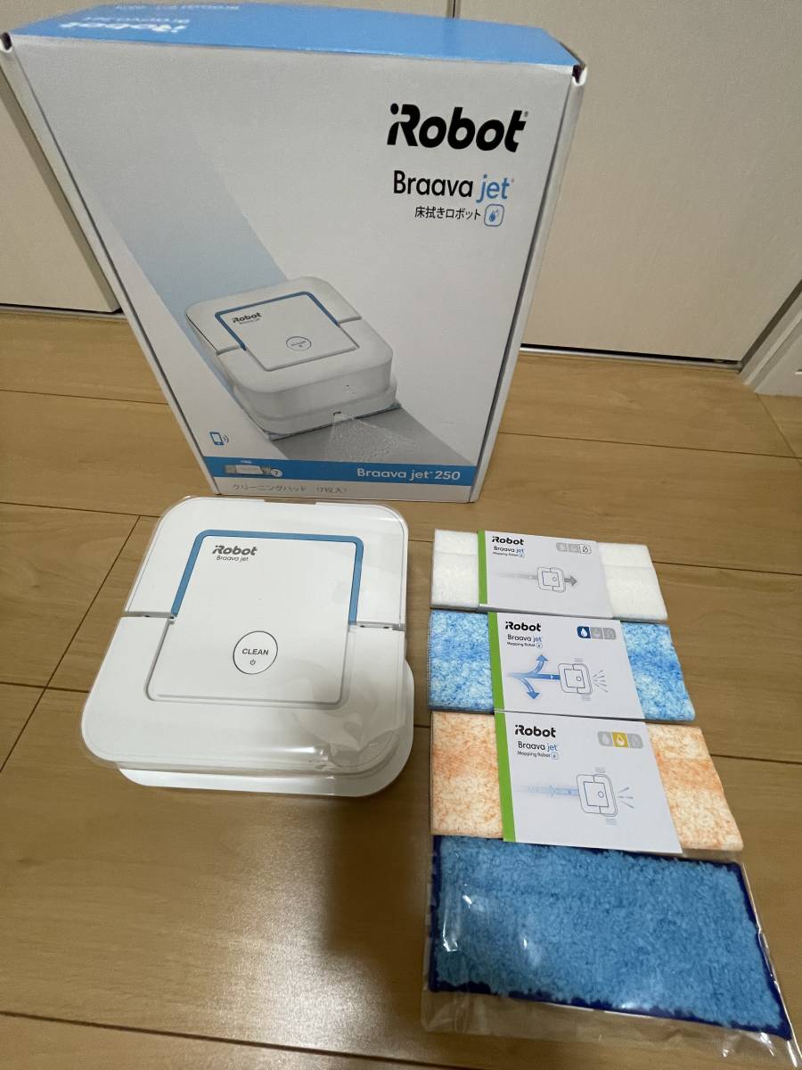 iRobot Braava jet 250 床拭きロボット 使い捨てパットおまけ付き_画像1