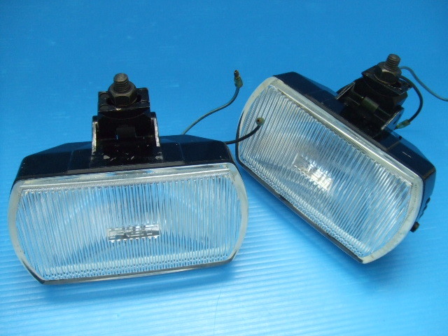  that time thing used FET M7 rectangle 16cm foglamp H3 valve(bulb) assistance light assistance light old car Showa era clear lens Kyokuto square shape off-road truck 4WD