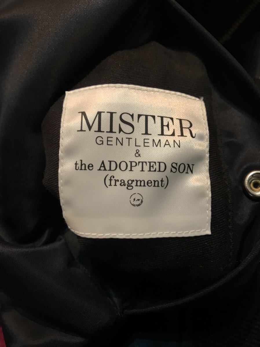 極美品★MISTERGENTLEMAN×fragment ミスタージェントルマン×フラグメント★the ADOPTED SON 19AW DOUBLE  FACE JACKET 中綿MA-1ジャケット