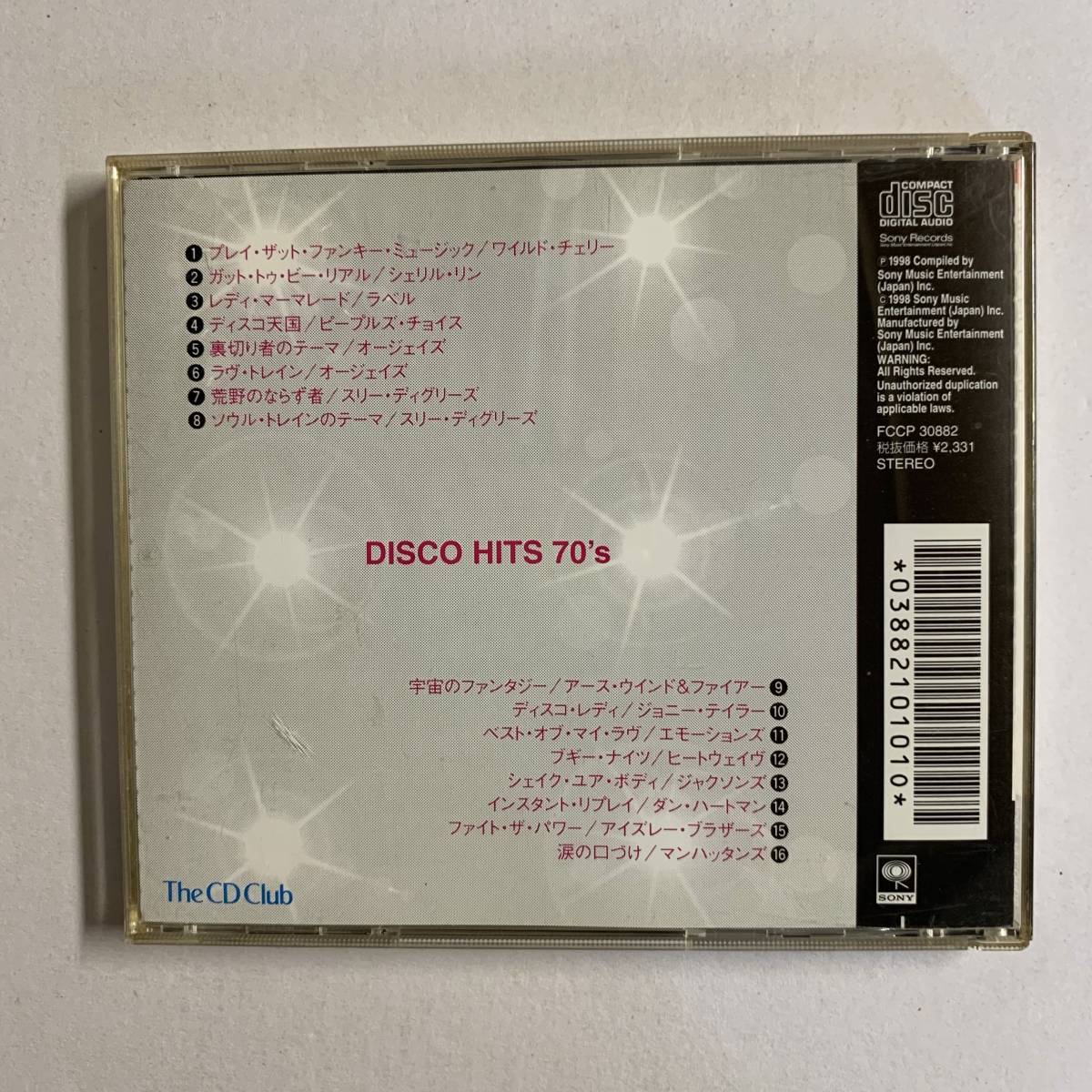 【CD】DISCO HITS 70's / The CD Club@2W-FIT04-D_画像2