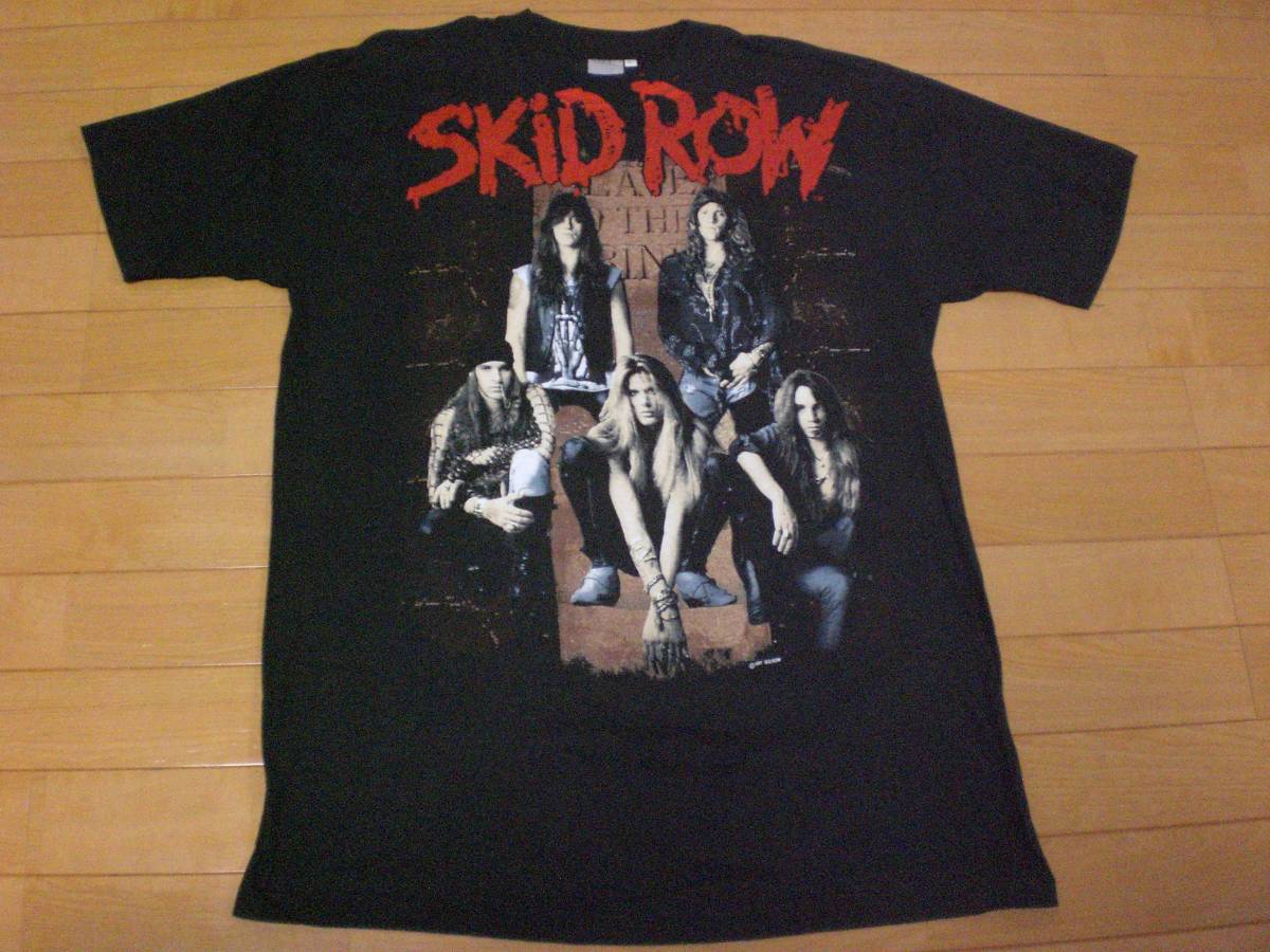 当時物 ビンテージ 90s SKID ROW スキッドロウ Tシャツ SLAYER BEASTIE BOYS GUNS N ROSES METALLICA PANTERA NIRVANA BON JOVI POISON_画像1