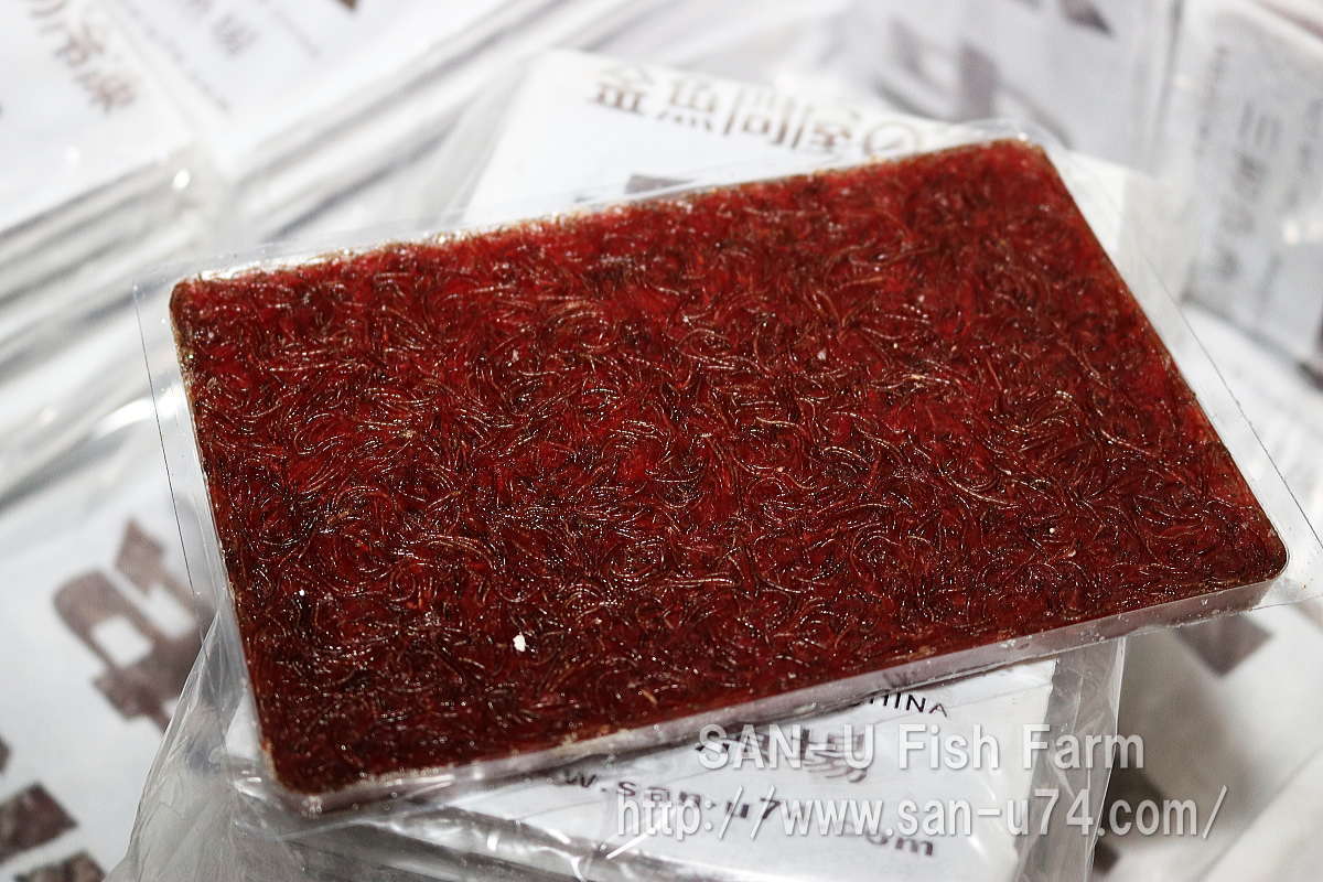 ヤフオク 60枚 金魚問屋の冷凍赤虫100g 60枚セット 板 ヤフオク 60枚 金魚問屋の冷凍赤虫100g 60枚セット 板