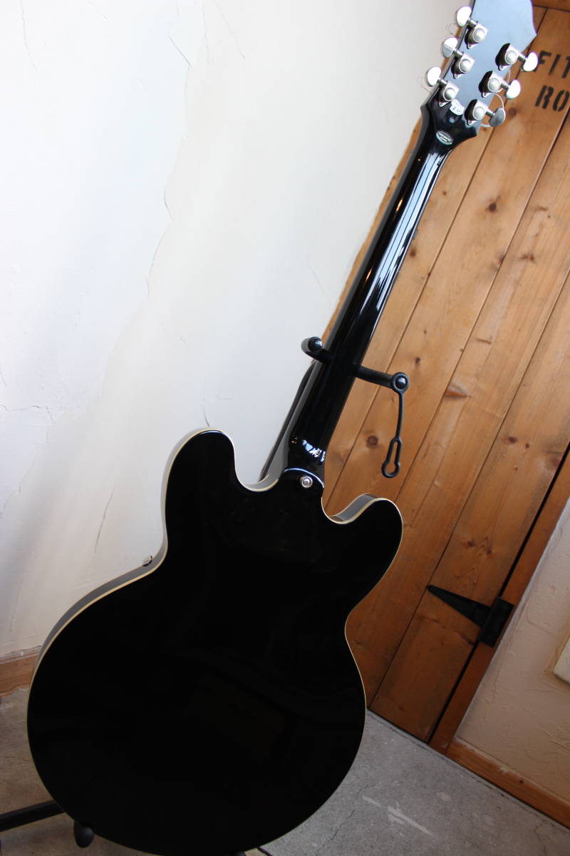 Epiphone DOT EB GUARANTEED セミアコ エレキ ギター 黒 ブラック