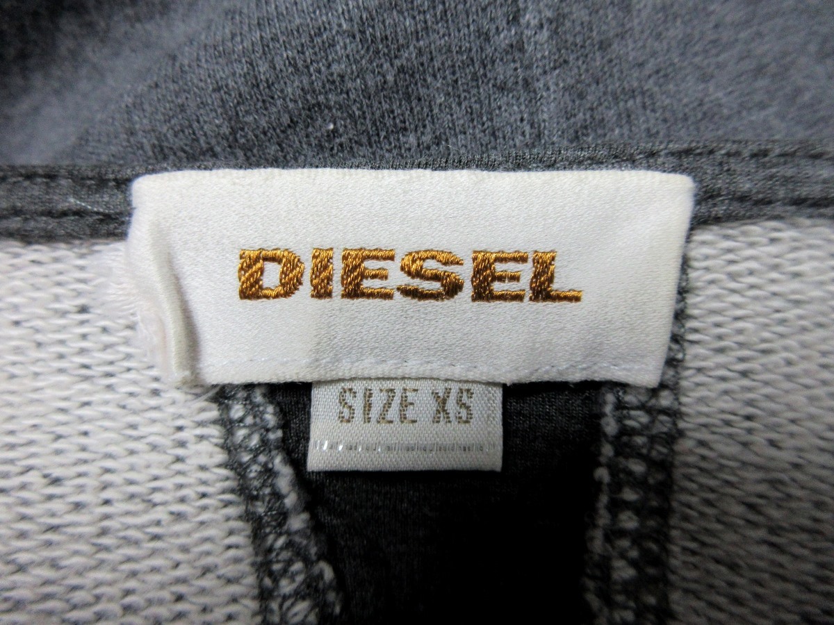 DIESEL ディーゼル ジップアシンメトリーデザイン 長袖カットソー トップス_画像4