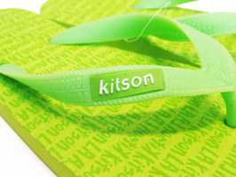 kitson ビーチサンダルb レディースM 緑グリーン 24.5cm対応 / キットソン女性ビーサン_画像3
