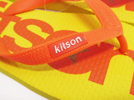 kitson beach sandals a lady's M yellow yellow 24.5cm correspondence / Kitson woman Be sun 