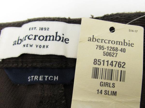 Abercrombie コーデュロイパンツ 茶ブラウン ｇirls14S / アバクロンビ 女子供ガール 女性レディース