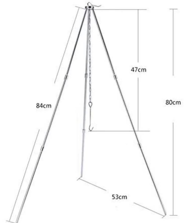 焚き火用トライポッド　キャンプ　アウトドア　ブッシュクラフト！