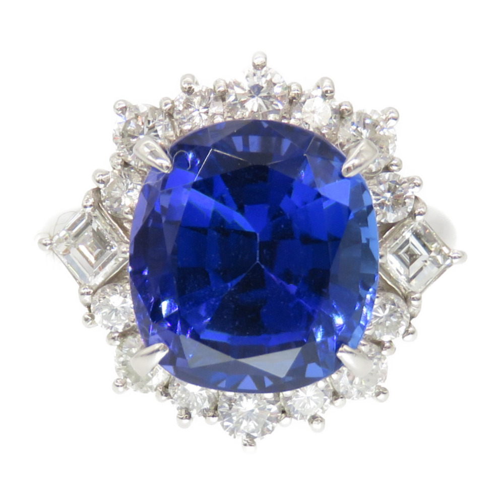 美品 タンザナイト 9.516ct ダイヤ 1.37ct Pt900 リング 指輪 プラチナ ダイヤモンド 13.5号 ジュエリー アクセサリー 0096 レディース_画像2