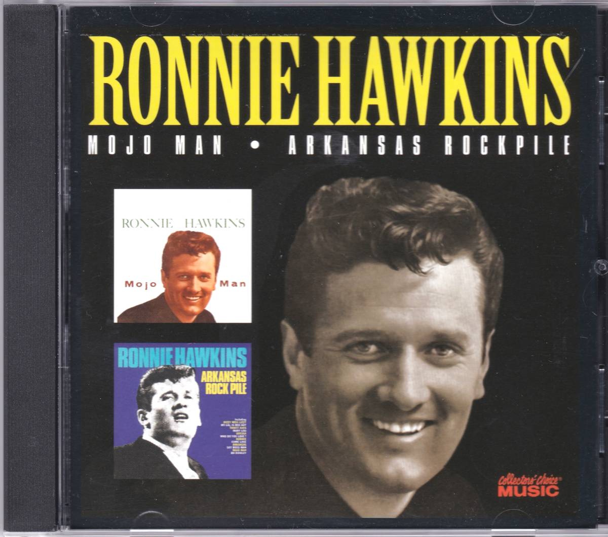 ☆RONNIE HAWKINS(ロニー・ホーキンス)/Mojo Man＆Arkansas Rockpile『64年発表のTHE BANDのメンツも参加していた大名盤２in１』◆廃盤レア_画像1