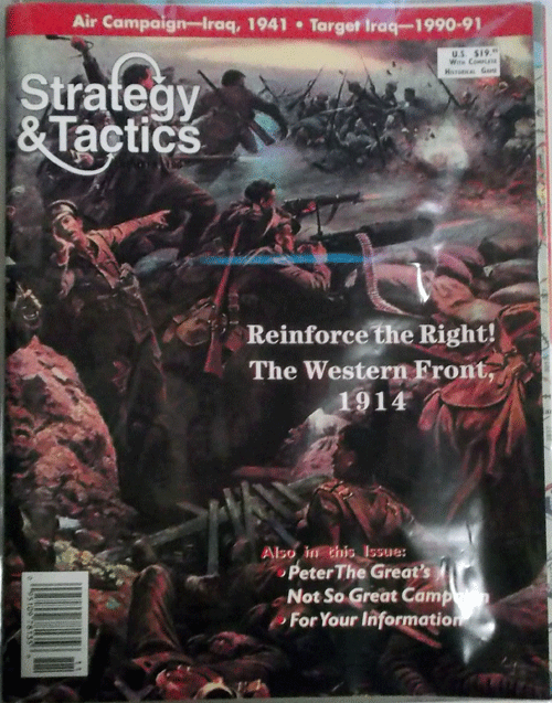 DG/STRATEGY & TACTICS NO.180/REINFROCE THE RIGHT! THE WESTERN FRONT,1914/駒未切断/日本語訳無し