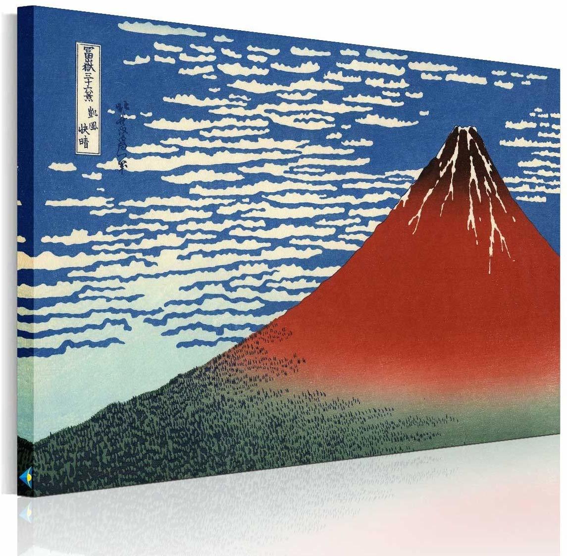 開運絵画 浮世絵 富嶽三十六景 凱風快晴 葛飾北斎 壁掛け 木枠 キャンバス アートパネル 赤富士 絵画 キャンバス画 富士山 絵 開運