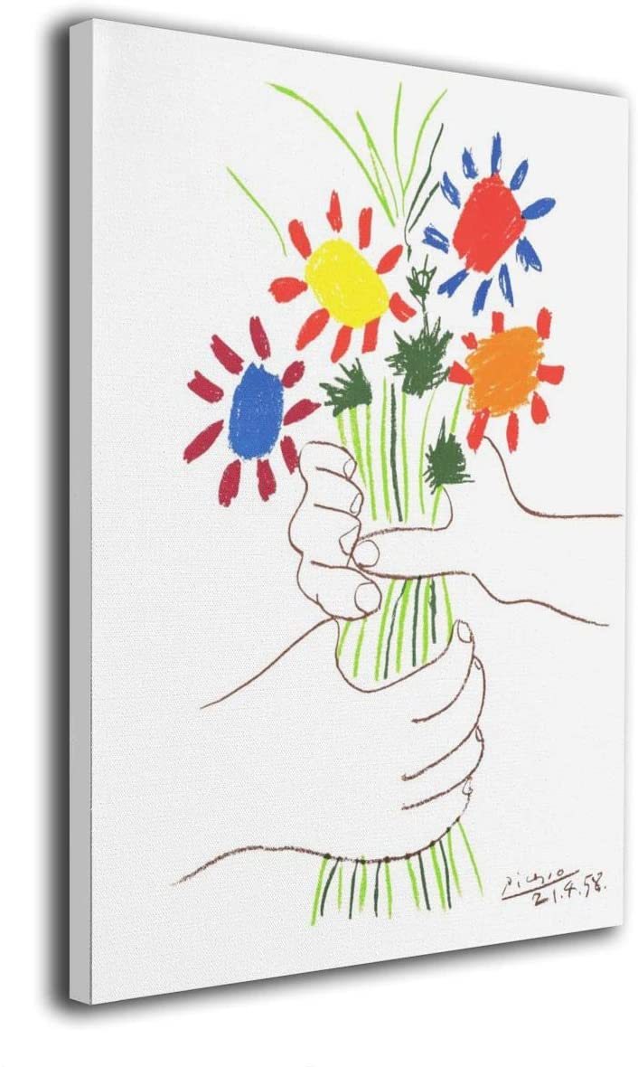 [ copy ] new goods picture canvas .pabro Picasso bouquet . hold hand art panel poster modern Northern Europe impression . interior canvas 30x40cm