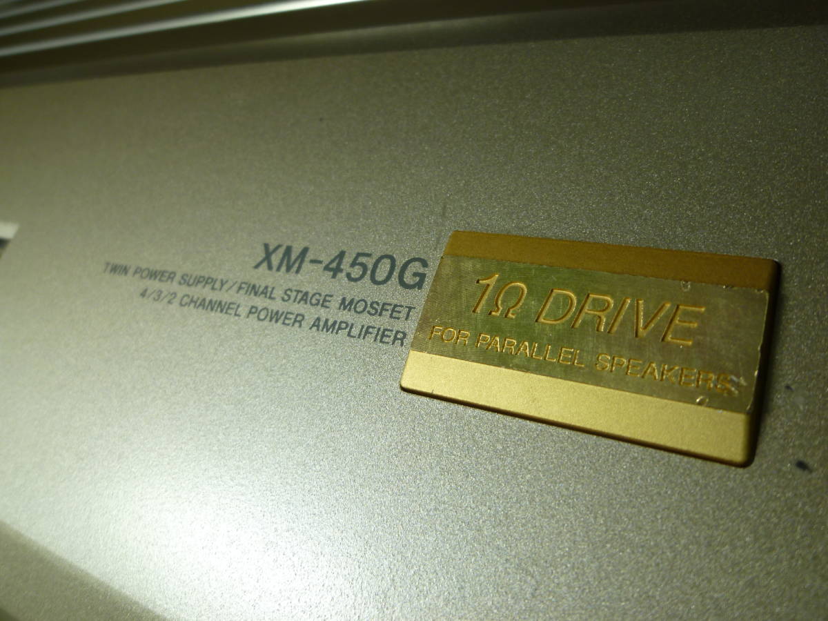 1Ω対応 MADE IN JAPAN 車載動作確認 1週間保証 ソニー SONY Gシリーズ高級機 XM-450G パワーアンプ4/3/2ch 物量投入フラッグシップモデル_画像7