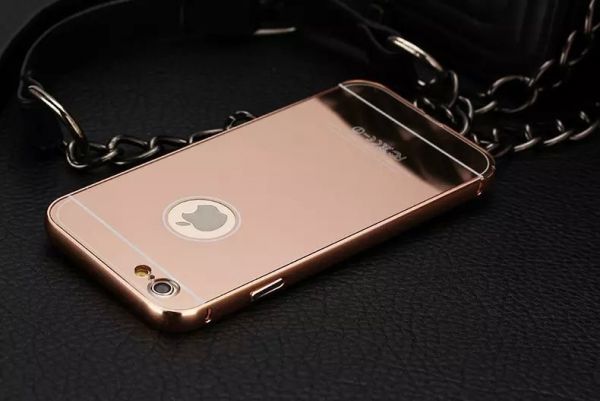 【お買い得大処分】　完全防護＋ラグジュアリ－　iphone6・6plus用ケ－ス　アルミバンパ－鏡面プレ－ト　人気　軽量　3色_画像5