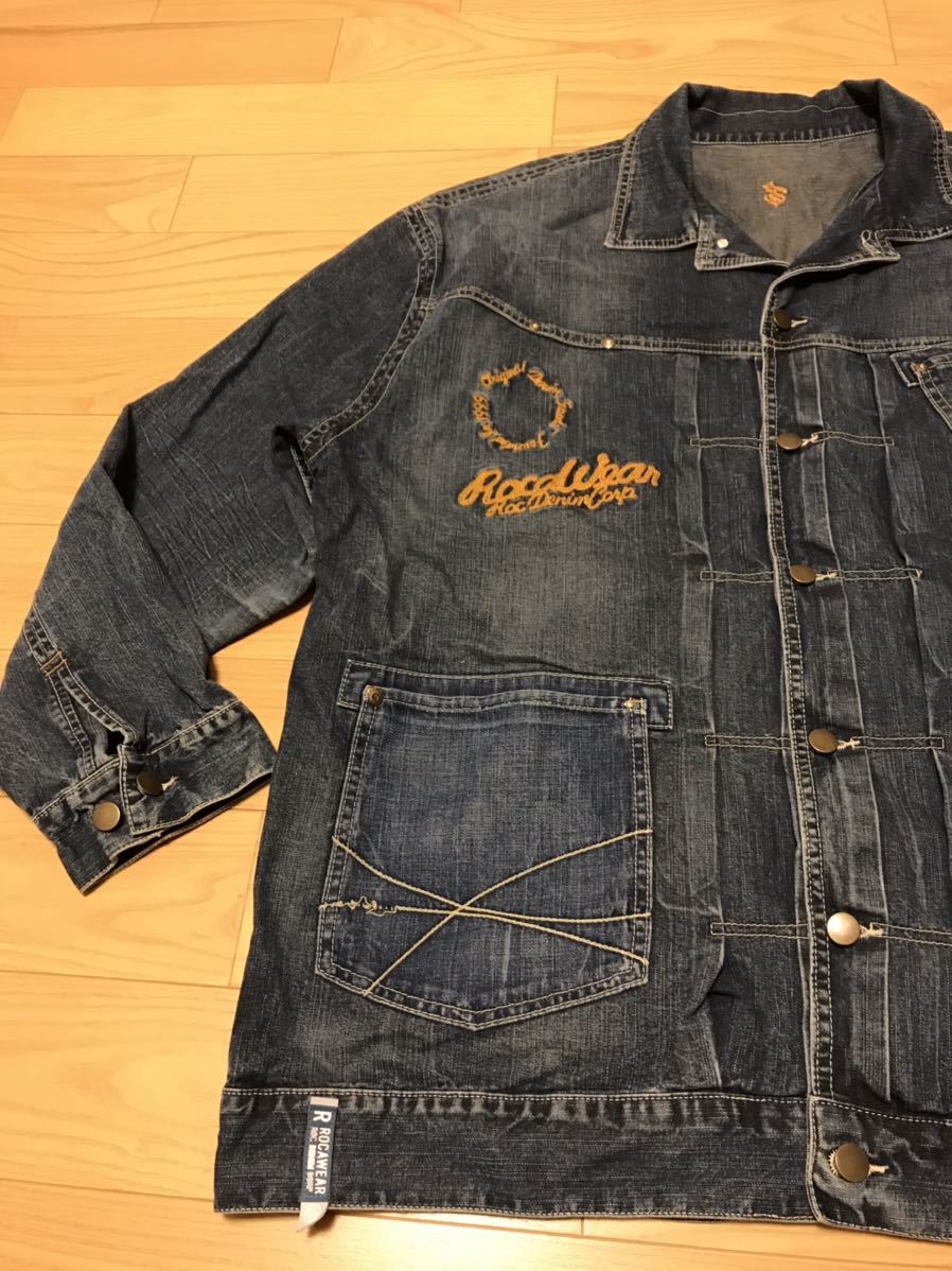 美品☆ROCAWEAR/超BIG SIZE・超大き目.BIGサイズ3L以上? USED加工