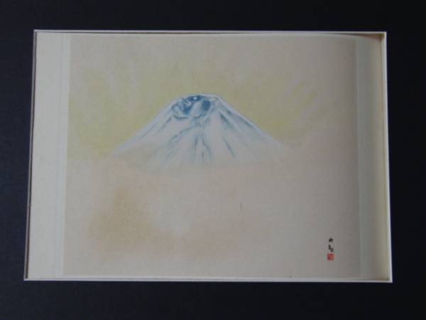  width mountain large ., Mt Fuji * spring, limitation 200 part,.. autograph go in, new goods amount attaching free shipping,ami5