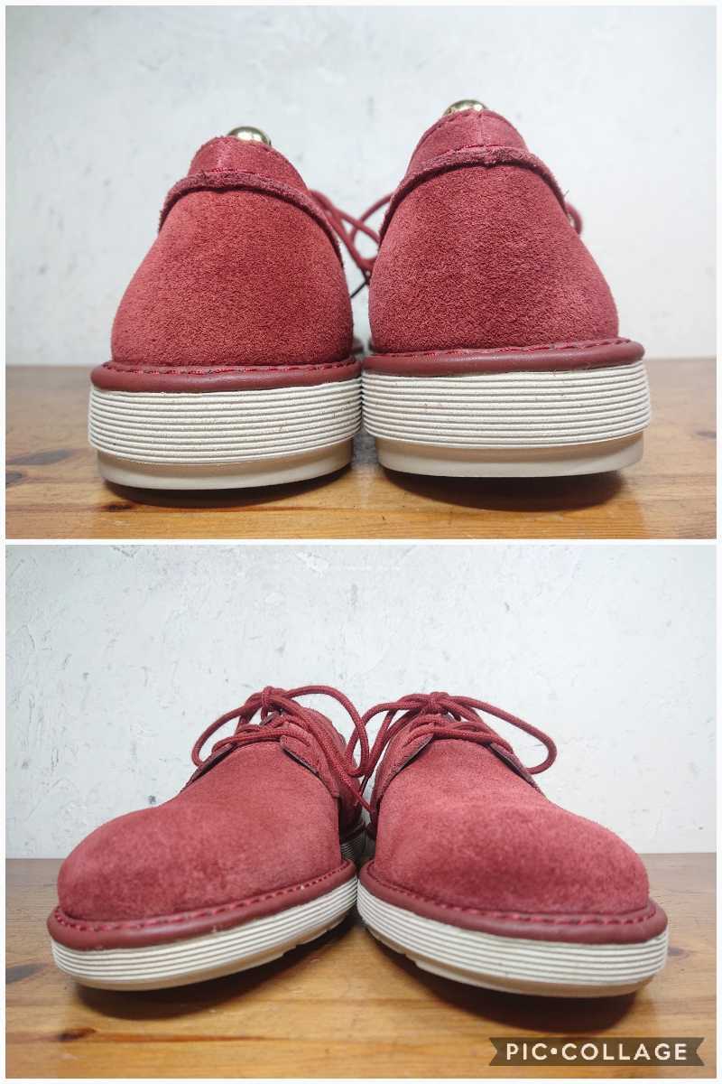 [.. put on footwear only / unused ]Clarks/ Clarks post man plain tuUK61/2G 25-25.5cm corresponding red suede /colehaan regal