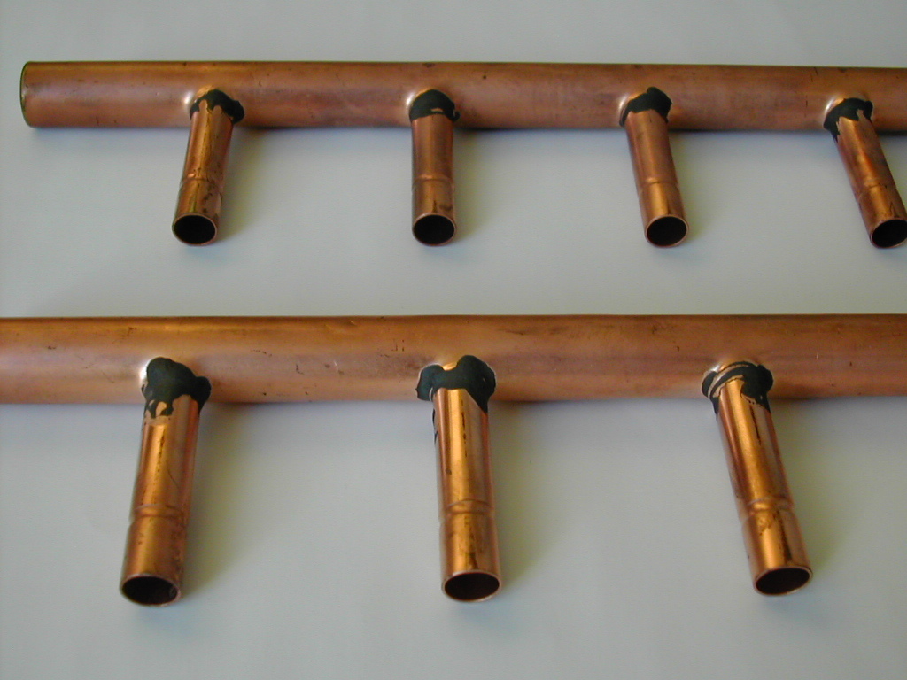 銅管ヘッダー　三菱電機ＶＰＺー4ＭＨ　新品未使用・保管品　２本セット_画像4