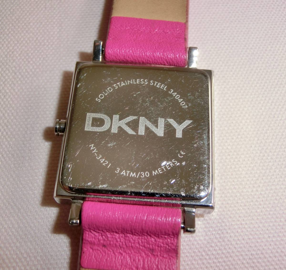  DKNY ダナキャラン ニューヨーク 腕時計／ QUARTZ クォーツ レディース 3気圧防水 NY-3421 ☆ 良 品 [ 電池交換品 ]_画像7
