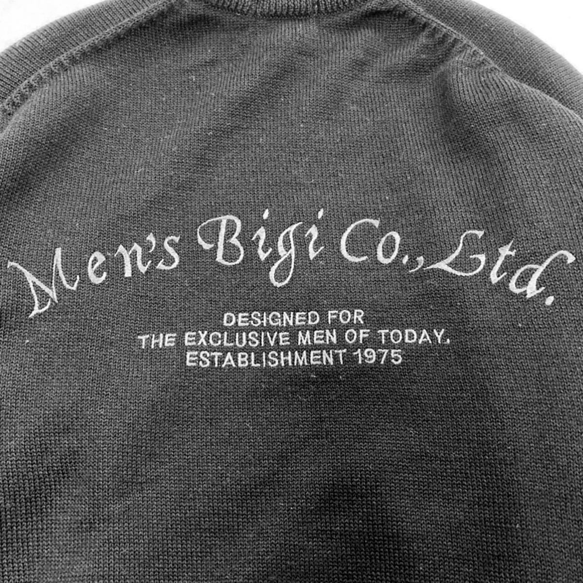 メンズビギ MENS BIGI 80s 90s セーター ロゴ ヴィンテージ 黒