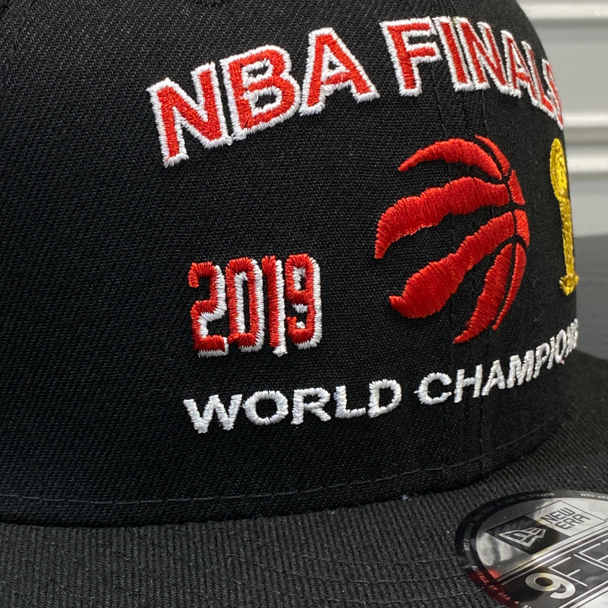 USA限定 Newera ニューエラ NBA ファイナルズ ワールドチャンピオン 9FIFTY スナップバックキャップ 黒 トロント ラプターズ Raptors_画像5