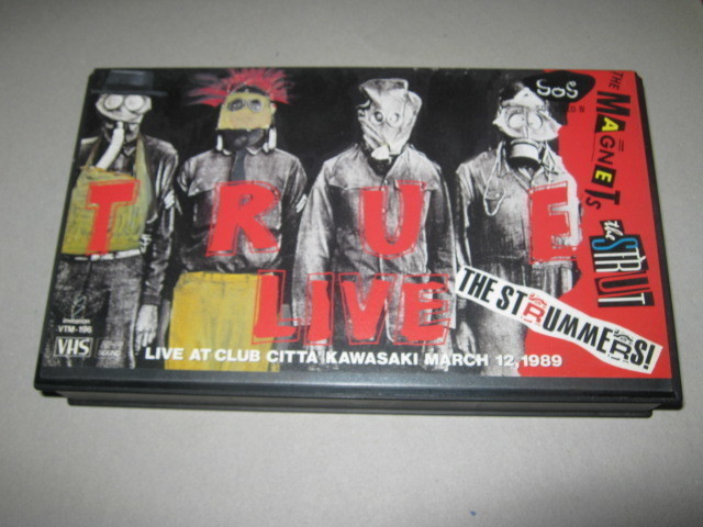 V.A./ SOS VIDEO Ⅳ TRUE-LIVE Live at CLUB CHITTA 川崎 3.12.1989 VHS MAGNETS マグネッツ STRUT ストラット STRUMMERS ストラマーズ_画像1