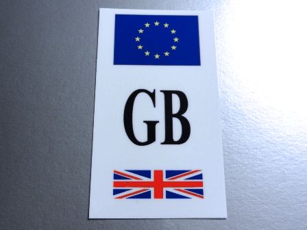 u2M■イギリスGBステッカー Mサイズ■国旗 耐水シール ビークルID ヨーロッパ ミニクーパー EU_画像2