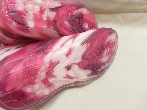 ピンク迷彩 ショートカット レインブーツ 長靴 Ｍサイズ 未使用品_画像4